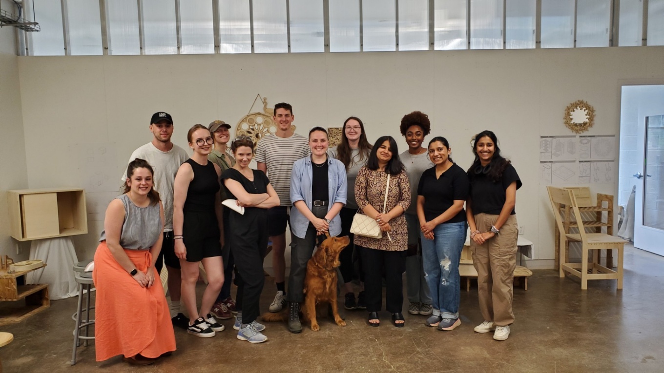 Students showcase their work in the SMART Fabrication Factory. 