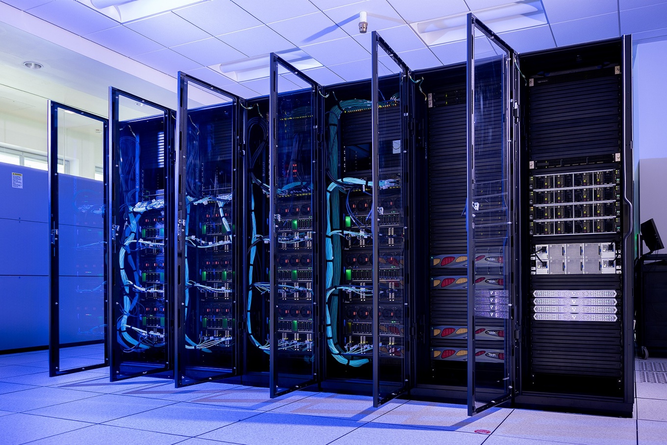 The Empire AI server block photographed in December 2024 at the Center Bioinformatics and Life Sciences (CBLS) in Buffalo, NY. 