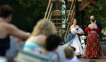 Actors performing at Shakespeare in Delaware Park. 