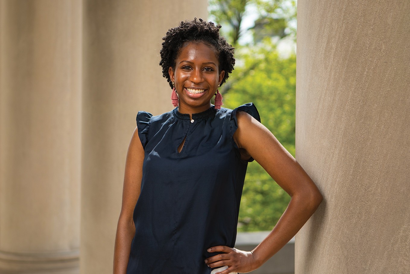Dalanda Jalloh, international relations major and Boren Scholar. 