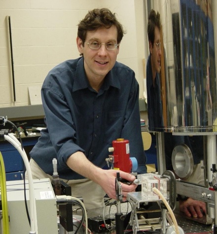 John Cerne in a laboratory. 